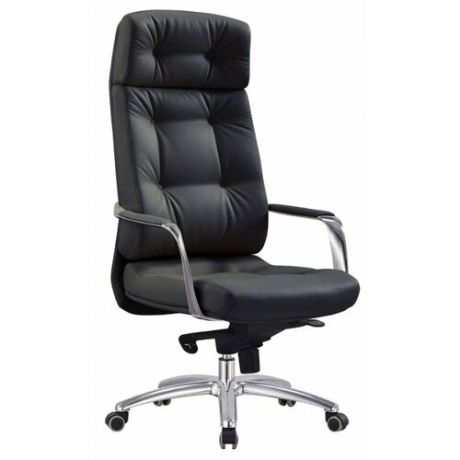 Компьютерное кресло Бюрократ _DAO для руководителя, обивка: натуральная кожа, цвет: black