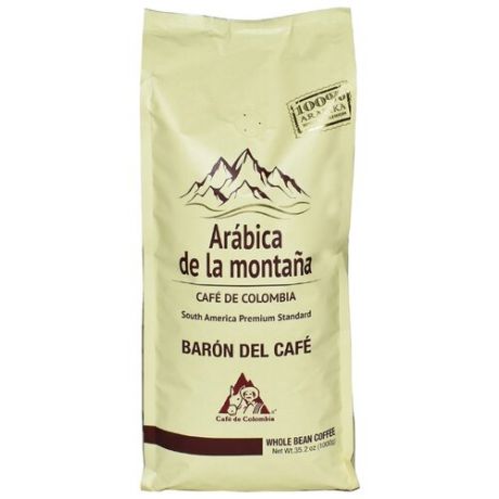 Кофе в зернах Palmeto Arabica de la montana Baron Del Cafe, арабика, 1 кг