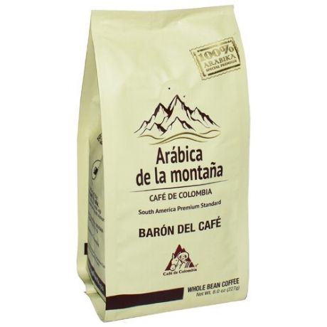 Кофе в зернах Palmeto Arabica de la montana Baron Del Cafe, арабика, 227 г