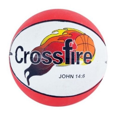 Баскетбольный мяч Shantou Gepai CrossFire, р. 7 красно-белый