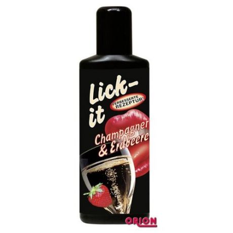 Масло-смазка ORION Смазка для орального секса Lick It со вкусом клубники с шампанским - 100 100 мл флакон