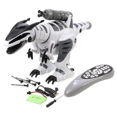 Робот Le Neng Toys Intelligent Dinosaur белый/серый