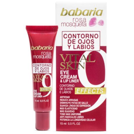 Крем Babaria 9 Effects Vital Skin Eye And Lip Cream With Rosehip Oil для кожи вокруг глаз и губ 15 мл