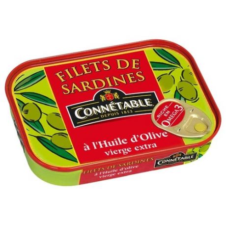 Connetable Филе сардин в оливковом масле первого отжима экстра, 100 г