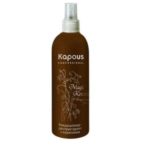 Kapous Professional несмываемый кондиционер-реструктурант Magic Keratin для сухих и поврежденных волос, 200 мл