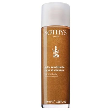Масло для тела Sothys Hair And Body Shimmering Oil, бутылка, 100 мл