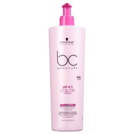 BC Bonacure шампунь мицеллярный pH 4.5 Color Freeze Rich 500 мл с дозатором