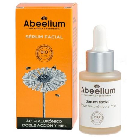 Abeelium сыворотка для лица Serum facial Acido hialuronico doble accion y Miel с гиалуроновой кислотой и медом, 30 мл