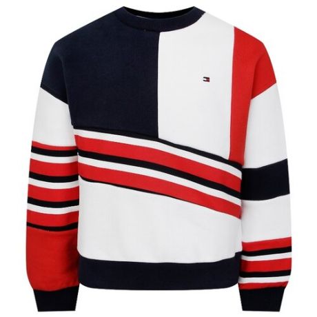 Свитшот TOMMY HILFIGER размер 164, белый/синий/красный