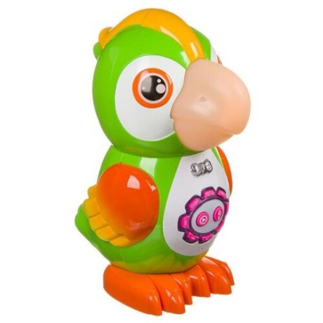 Развивающая игрушка BONDIBON Умный попугай зеленый/желтый/оранжевый
