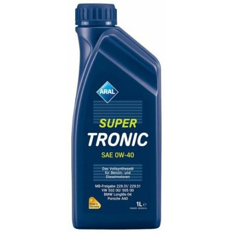 Моторное масло ARAL Super Tronic SAE 0W-40 1 л