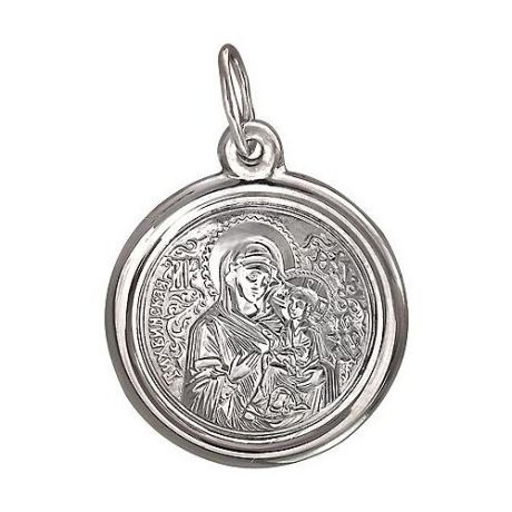 Эстет Подвеска-иконка "Богородица Иверская" из серебра Б4П052605Н