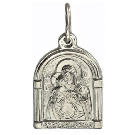 Эстет Подвеска-иконка "Богородица Владимирская" из серебра Б4П052384Н