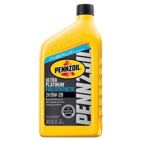 Моторное масло Pennzoil Ultra Platinum SAE 0W-20 0.946 л