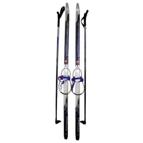 Беговые лыжи STC Step Jr Cable серый/синий 150 см