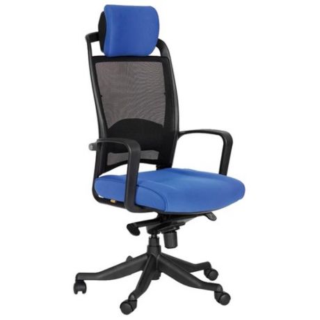 Компьютерное кресло Chairman 283 для руководителя, обивка: текстиль, цвет: синий 26-21