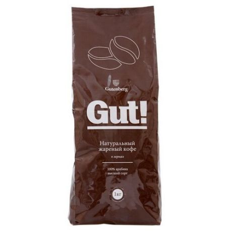 Кофе в зернах Gutenberg Эспрессо-смесь Сандали Паганини, арабика/робуста, 1 кг