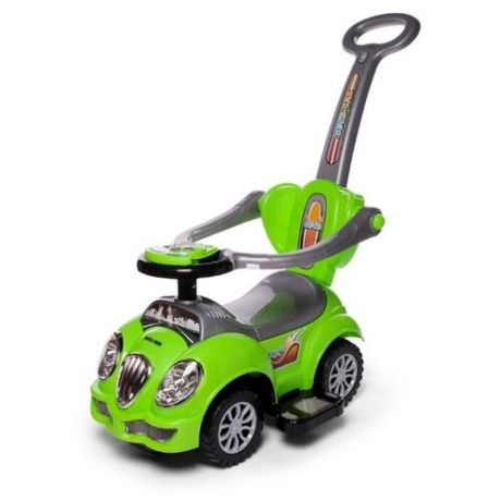 Каталка-толокар Baby Care Cute Car (558W) зеленый/серый/серебристый