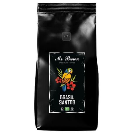 Кофе в зернах Mr.Brown Brasil Santos, арабика, 1 кг