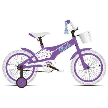 Детский велосипед STARK Tanuki 18 Girl (2020) фиолетовый/бирюзовый (требует финальной сборки)