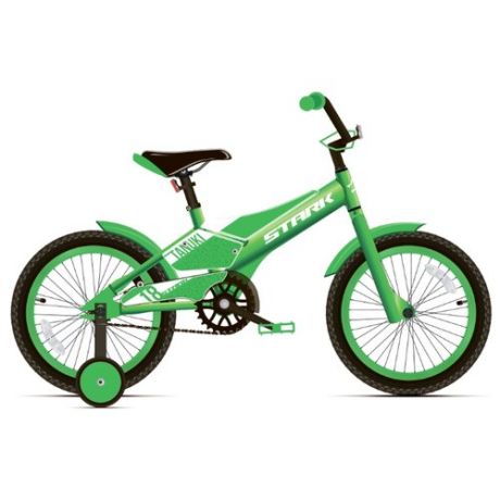 Детский велосипед STARK Tanuki 18 Boy (2020) зеленый/белый (требует финальной сборки)