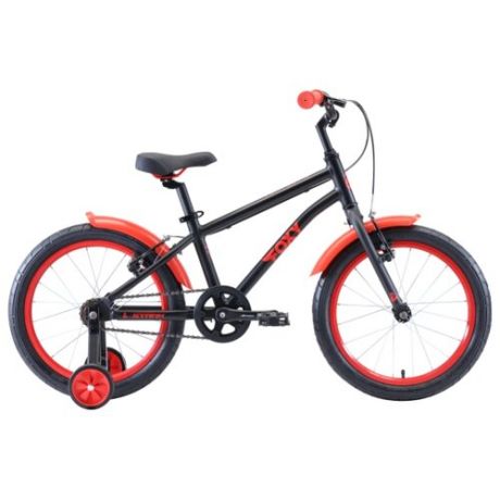 Детский велосипед STARK Foxy 18 Boy (2020) черный/красный (требует финальной сборки)