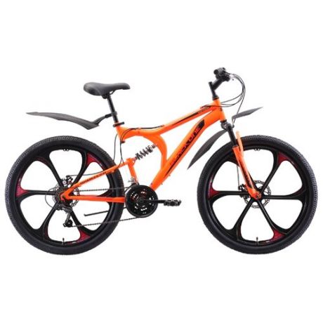 Горный (MTB) велосипед Black One Totem FS 26 D FW (2020) неоновый оранжевый/красный/черный 18" (требует финальной сборки)