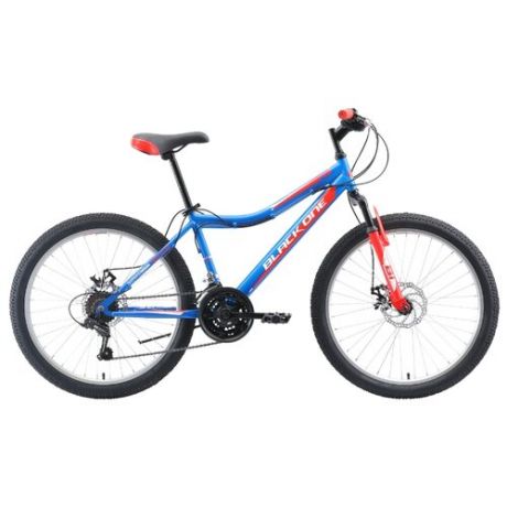 Подростковый горный (MTB) велосипед Black One Ice 24 D (2019) голубой/красный/серебристый 13" (требует финальной сборки)