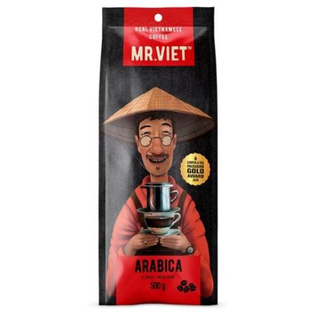 Кофе в зернах Mr.Viet Арабика, арабика, 500 г