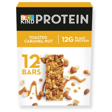 Ореховый батончик Be-Kind Protein Toasted Caramel Nut, 12 шт