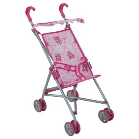 Прогулочная коляска Buggy Boom Mixy 8004 розовый/мишка