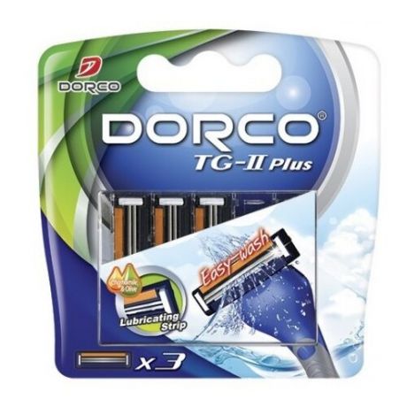 Сменные кассеты Dorco TG-II Plus, 3 шт.