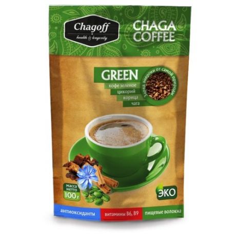 Кофейный напиток Chagoff Чага Кофе Green, 100 г