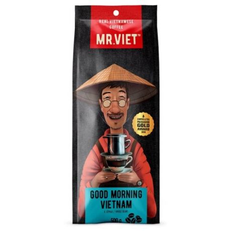 Кофе в зернах Mr.Viet Good Morning Vietnam, робуста, 500 г