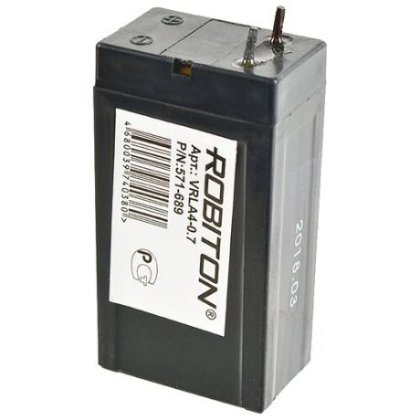 Аккумуляторная батарея ROBITON VRLA4-0.7 0.7 А·ч
