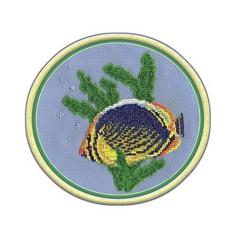 Klart Набор для вышивания бисером Рыбка-бабочка 15 x 15 см (8-023)