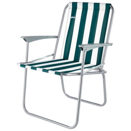 Кресло Nika КС4 зелено-белые полоски