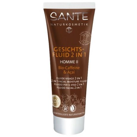 Sante Naturkosmetik Флюид для лица 2 в 1 Homme II Bio-Caffeine & Açai 50 мл