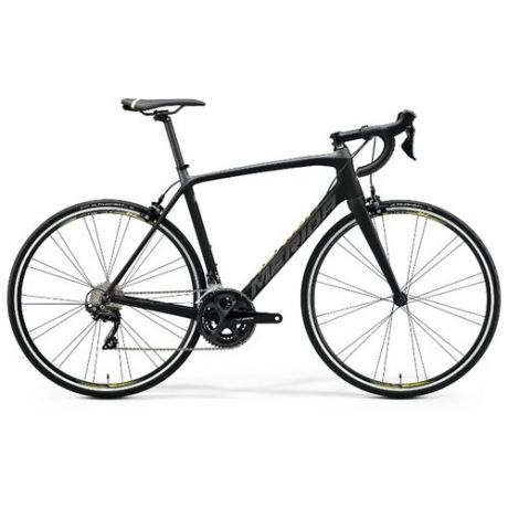 Шоссейный велосипед Merida Scultura 4000 (2020) matt black/grey/neon yellow 47 см (требует финальной сборки)