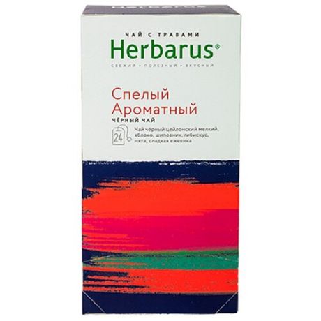 Чай черный Herbarus Спелый ароматный в пакетиках, 24 шт.