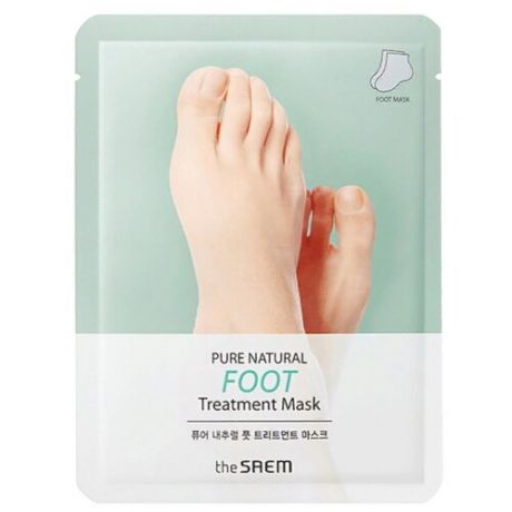 The Saem Маска-носочки для ног Pure Natural Foot Treatment Mask 16 г пакет