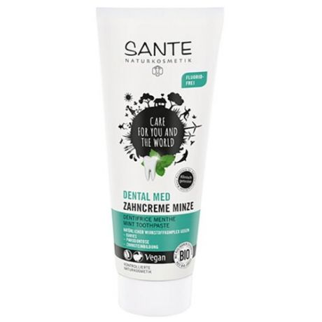 Зубная паста Sante Naturkosmetik С мятой без фтора, 75 мл