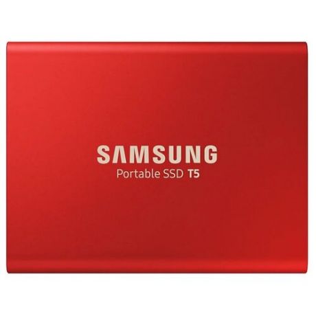 Внешний SSD Samsung Portable SSD T5 500 ГБ красный
