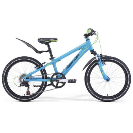 Подростковый горный (MTB) велосипед Merida Matts J20 (2017) синий/зеленый 10" (требует финальной сборки)