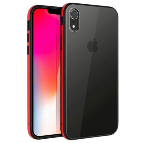 Чехол Uniq Valencia Clear для Apple iPhone Xr red