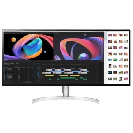 Монитор LG 34WK95U 34" черный/белый/серебристый