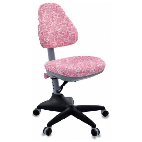 Компьютерное кресло Бюрократ KD-2 детское, обивка: текстиль, цвет: розовый/сердце