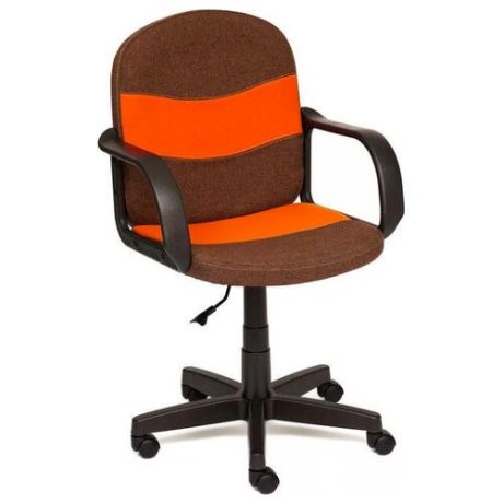 Компьютерное кресло TetChair Багги, обивка: текстиль, цвет: коричневый/оранжевый