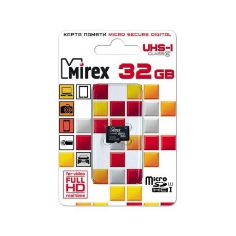 Карта памяти Mirex microSDHC Class 10 UHS-I U1 32GB