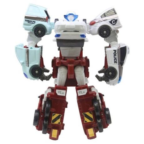 Робот-трансформер YOUNG TOYS Tobot Mini Кватран 301057 красный/белый